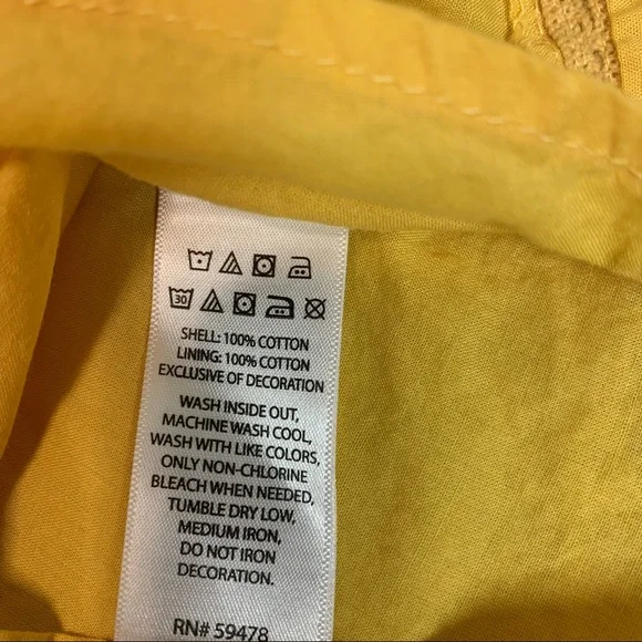 Baby-Yellow Embroidered Cotton Dress - 6-9 Months - Picture 5 of 8